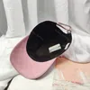 Caps Pink Designer Canvas Baseball Hat para homens Mulheres Bordado Casquette Chapéus com moda preta Designers de homens casuais