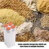 Bouteilles de stockage conteneur de céréales scellé boîte de haricots secs avec cloison conteneurs alimentaires transparents organisateur de cuisine peu encombrant
