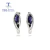 Knot TBJ Natural iolite mq 5*10mm gemstone earrings Simple design for Daily wear 925 sterling silver women fine jewelry