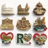Koelkastmagneten Rome Italië Landmark Magneet Tourist Souvenirs Colosseum ing pool Magnetische koelkast sticker Resin Crafts Collection 230520