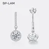 Earrings Luxury Drop Earrings For Women CZ Paved 1CT Moissanite Diamond Dangle Earrings 925 Sterling Silver Elegant Female Jewelry