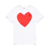 T Play Mens 셔츠 디자이너 CDG 자수 Red Heart Commes Des Casual Women Shirts Badge Quanlity Tshirts Short Sleeve Summer Summer Looke Trize 61 S 셔츠 EE