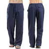 Men's Pants Linen Wide Men Pants Korean Trousers Oversize Linens Streetwear Male Spring Summer Yoga Pants Casual Men Clothing Sweatpants 230519