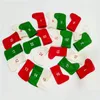 Decoraciones navideñas 24 Unids Medias Árbol Colgante Colgante Calcetines Cuenta regresiva Medias Dulces Bolsa de regalo Titular Navidad Decoración para el hogar Drop Deliv Dhs3M