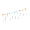 Storage Bags Flower Flat Head Straight Pins Button For Sewing Scrapbooking DIY Crafts