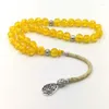 Strang Tasbih mit besonderem Zubehöranhänger 33 66 99beads Design Herren Tesbih Misbaha Muslimischer Rosenkranz