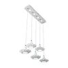 Kolye lambaları Led Restoran Chandelier 5 Modern Basit Yaratıcı Kişilik Akrilik Yemek Üreticileri Toptan