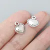 Charms Rainxtar Antique Silver Couleur alliage Puffy Heart Shape Pendant Charmes pour amant 11 * 13 mm 100pcs AAC1495