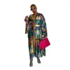 Casual Dresses African Style Woman Dress Cardigan Vestido Long Sleeve Fashion Retro Maxi