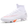 Safety Shoes Adult Men's Football Boots High Ankle Krampon Professional FG/TF Soccer Shoes Non-Slip Teenager's Cleats Grass Sports Sneakers 230519
