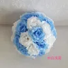 Dekoracyjne kwiaty 8 "(20 cm) jasnozielona sztuczna piłka kwiatowa Wedding Kissing Supermarket Decor