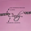 STRANDS STRINGEN Aangepaste roestvrijstalen woorden naam ketting 1 2 cm Cubaanse keten Miami Link voor mannen dames hiphop sieraden 230519