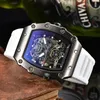 2023 nouvelle montre hommes loisirs diamant montres or boîtier en acier Silicone Quartz montre-bracelet bracelet mâle Relogio Masculino Ri8