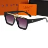 Lunettes de soleil Designer Eities Viutonities pour femmes et hommes EVIDENCE Style Anti-ultraviolet Rétro Plaque Carrée Plein Cadre Lunettes avec Boîte 1502