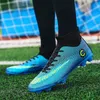 Safety Shoes Professional Men Unisex Soccer Shoes Kids TF/FG High Ankle Football Boots Grass Cleats Footwear Football Shoes 230519