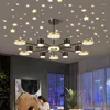 Chandeliers Black/Gold Indoor Chandelier Lamps Home Furniture Decoration Light Simple Style For Living Room Bedroom Study Modern LED