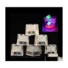 Украшение вечеринки Aoto Colors Mini Romantic Luminous Artificial Ice Cube Flash Led Light Свадьба Христос поставки