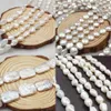 Crystal Natural Freshwater Pearls Fashionable Barock Återvunna pärlor som används i smycken som tillverkar DIY -halsbandsarmband smycken Tillbehör