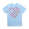 Fashion Mens T Diseñador Camisa de corazón rojo Mes Camisas de mujeres casuales Camisetas de algodón de algodón S -2XL J7VV#