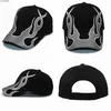 Ball Caps KANYE Hip-Hop Street Brand Flame Berretto da baseball da uomo Colorblock Racing Cap con fiamme J230520