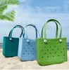 Designer Bag Rubber Beach Bag Luxury Handbag Large Capacity Shopping Handbag Injection Molded Beach Bag EVA Basket Hole Bag Leisure Vacation Travel Storage Bag