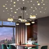 Chandeliers Black/Gold Indoor Chandelier Lamps Home Furniture Decoration Light Simple Style For Living Room Bedroom Study Modern LED