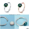 Solitaire Ring Mode Opal Ringe für Frauen Edelstahl Abnehmbare Finger Kreative Mädchen Party Hochzeit Schmuck Liebhaber Geschenk Drop De DHS7E