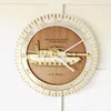 Wall Clocks 3D M1 A1 Abrams Tank Clock Military Battle Wood War Target Decor Gift for Personnel