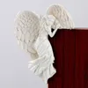 Articoli di novità Ali d'angelo Regalo per la casa Ornamento per porta in resina artigianale Ornamento per porta da giardino per interni ed esterni G230520