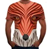Herren T-Shirts Mode Tier 3D Gedruckt T-shirt Löwe Druck Hemd Sommer Oansatz Männer Tops Tees Casual Harajuku T-Shirt Top homme