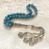 Abbigliamento islamico misbaha nappe d'argento tasbih perle di preghiera del rosario musulmano