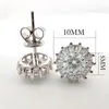 Stud Luomansi 0 5CT 5MM D Earrings S925 Silver Passed the Diamond Test Women Jewelry Wedding Party Birthday Gift 230519