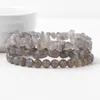 Strand 3pcs/conjunto Irregular Natural Labradorita Bracelets para homens Men Men Raw Raw Quartzs Stone Bracelet Set Healing Reiki Jóias