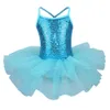 Dancewear Ballerina Fairy Prom Party Costume Enfants Paillettes Fleur Robe Filles Vêtements De Danse Gymnastique Ballet Justaucorps Tutu Robe 230520