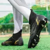 Sapatos de segurança Sapatos de futebol masculino de alta qualidade/baixa bootas de futebol de bootas de futebol Futsal TF/FG Competição de treinamento de grama não deslizante ao ar livre 230519