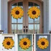 Decorative Flowers Artificial Sunflower Garland DIY Wedding Decoration Fake Flower Home Room Decor Wall Hanging Plants Bedroom Pendant