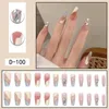 Falska naglar 24 st återanvändbara falskt chip-bevis smudsäkert graciös dekoration för flickor kvinnor MH88
