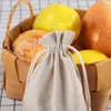 Boxes 100Pcs/lot Burlap Bag 9x12 13x18 15x20 cm Drawstring Jewelry Pouch Jute Gift Bags Jewelry Packaging Wedding Bags