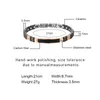 Armbanden Moocare High-end mode zwarte koolstofvezel Arc Bend Rose goud kleur contrast ontwerp zwarte keramische roestvrijstalen armband