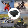 Bilbil Bluetooth Motorcykelhjälm Headset Hörlur Trådlös motorcykel Handsfree Stereo Earphone Högtalar Brusreducering med MIC