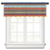 Занавес мексиканские полосы красочные стержни карман короткие половина завеса для кухонной двери кафе маленькие окна прозрачные шторы