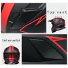 Casques de moto Casque Motocross Full Face Crash Doublure amovible et lavable Approuvé par le DOT Plusieurs couleurs