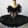 Dancewear Blanc Noir Tutu Ballet Plume Lac Des Cygnes Robe Femmes Enfant Filles Professionnel Ballet Tutu Ballerine Robe Enfants Filles Danse Porter 230520