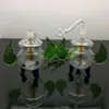 Glaspfeifen Rauchen Herstellung Mundgeblasene Wasserpfeife Heißverkaufte Farbstativ-Glaswasserpfeife in Europa und Amerika