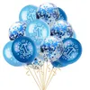 Dekoracja imprezy 5/15PCS 12 -calowa balon urodzinowy jeden 1 rok Pierwszy szczęśliwy baby shower dziewczyna przychylność lateks