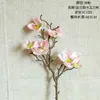 Decorative Flowers 48cm 6 Head Magnolia Artificial Orchid Bouquet Home Decoration Flower Pography Props Wedding False Table