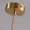 Lampy wiszące Biewalk nowoczesne miedziane złoto mały żyrandol domowy restauracja