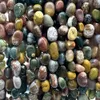 MG1852 Natural Black Obsidian Turquoise Fluorite Citrine Ocean Jasper Tumbled Beads Gemstone Loose Bead