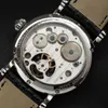 Relojes de pulsera multifunción para hombre, Tourbillon, reloj mecánico, calendario, esfera de fase lunar, movimiento ST8007, relojes de pulsera para hombre, 50m