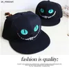 Ball Caps 2018 Alice Wonderland Cheshire Cat Cartoon Baseball Caps Bawełniane czapki dla mężczyzn i kobiet Snapback Hiphop J230520